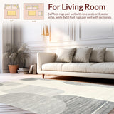 Ultra Soft Area Rug, Non Slip, Stain Resistant, Washable Area Rugs for Living Room, Bedroom, Luxurious Soft Animal Motif(Gray)