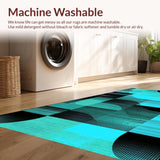 Contemporary Flowing Line Artwork(Blue)