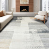 Ultra Soft Area Rug, Non Slip, Stain Resistant, Washable Area Rugs for Living Room, Bedroom, Distressed Area Boho Vintage Floor Cover(Gray)