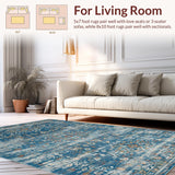 Striking Earthy Floral Composition(Blue)