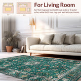 Retro Floral Distressed Aesthetic(Green)