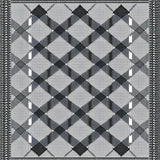Ultra Soft Area Rug, Non Slip, Stain Resistant, Washable Area Rugs for Living Room, Bedroom, Modern Checkerboard Visual Appeal(Black)