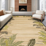 Ultra Soft Area Rug, Non Slip, Stain Resistant, Washable Area Rugs for Living Room, Bedroom, Rustic Safari Animal Imagery(Beige)