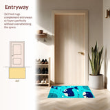 Joyful Underwater Adventure Scene(Blue)