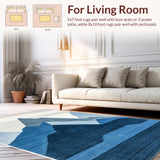 Artistic Gray White Peak Illustration(Blue)