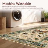 Ultra Soft Area Rug, Non Slip, Stain Resistant, Washable Area Rugs for Living Room, Bedroom, Modern Artistic Insect Arrangement(Beige)