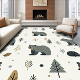 Rustic Earthy Toned Bear Theme(White)
