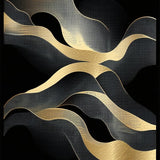 Ultra Soft Area Rug, Non Slip, Stain Resistant, Washable Area Rugs for Living Room, Bedroom, Striking Fluid Geode Wave Aesthetic(Gold)