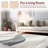 Chic Distressed Abstract Swirl Design(Gray)