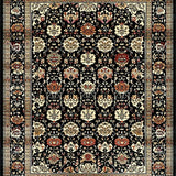 Charming Warm Toned Floral Fusion(Black)
