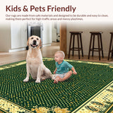 Ultra Soft Area Rug, Non Slip, Stain Resistant, Washable Area Rugs for Living Room, Bedroom, Natural Sisal Sage(Green)