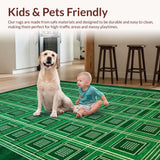 Eclectic Directional Stripe Motif(Green)