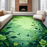 Elegant Pastel Floral Accents(Green)