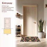 Sophisticated Black and Pink Blossom(Black)