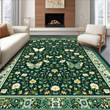 Chic Dark Green Botanical Motif(Green)