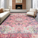 Playful Abstract Floral Whirl(Pink)