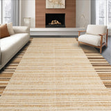 Ultra Soft Area Rug, Non Slip, Stain Resistant, Washable Area Rugs for Living Room, Bedroom, Simple Warm Beige Aesthetic(Beige)