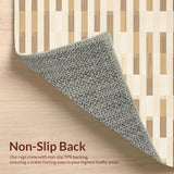 Ultra Soft Area Rug, Non Slip, Stain Resistant, Washable Area Rugs for Living Room, Bedroom, Inviting Plush Checkered Decor Style(Beige)