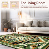 Intricate Black and Brown Artistry(Green)