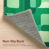 Ultra Soft Area Rug, Non Slip, Stain Resistant, Washable Area Rugs for Living Room, Bedroom, Modern Playful Washable Nursery Accent Rug(Green)
