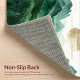 Earthy Watercolor Mountain Landscape(Green)