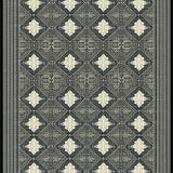 Ultra Soft Area Rug, Non Slip, Stain Resistant, Washable Area Rugs for Living Room, Bedroom, Black Ivory Geometric Living Room Area Rug(Black)