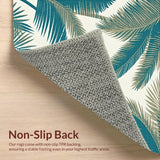 Contemporary Aqua Nature Print(Ivory)