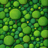 Charming Botanical Patterned Accent(Green)