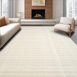 Ultra Soft Area Rug, Non Slip, Stain Resistant, Washable Area Rugs for Living Room, Bedroom, Warm Earth Tone Geometric Shapes(Beige)