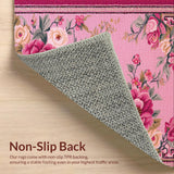 Ultra Soft Area Rug, Non Slip, Stain Resistant, Washable Area Rugs for Living Room, Bedroom, Soft Aesthetic Pastel Living Room Area Rug(Pink)