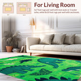 Bright Multi Color Jurassic Playground(Green)