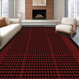 Ultra Soft Area Rug, Non Slip, Stain Resistant, Washable Area Rugs for Living Room, Bedroom, Edgy Hypebeast Inspired Floor Art(Red)