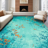 Dynamic Colorful Leafy Art Arrangement(Blue)