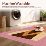 Ultra Soft Area Rug, Non Slip, Stain Resistant, Washable Area Rugs for Living Room, Bedroom, Contemporary Cute Animal Theme(Brown)