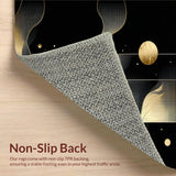 Dramatic Black and Gold Swirling Composition(Black)