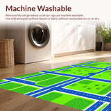 Brightly Illustrated Traffic Adventure Motif(Green)