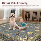 Ultra Soft Area Rug, Non Slip, Stain Resistant, Washable Area Rugs for Living Room, Bedroom, Minimalist Abstract Geometric Style(Gray)
