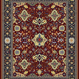 Ultra Soft Area Rug, Non Slip, Stain Resistant, Washable Area Rugs for Living Room, Bedroom, Eclectic Boho Medallion Artistic Decorative Tapestry(Red)