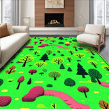 Charming Colorful Wildlife Illustration(Green)