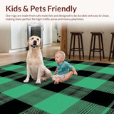 Charming Two Tone Checkered Elegance(Green)