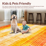 Ultra Soft Area Rug, Non Slip, Stain Resistant, Washable Area Rugs for Living Room, Bedroom, Stylish Soft Textural Appeal(Yellow)