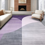 Ultra Soft Area Rug, Non Slip, Stain Resistant, Washable Area Rugs for Living Room, Bedroom, Elegant Soft Chenille Fabric(Purple)
