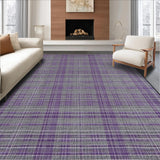 Ultra Soft Area Rug, Non Slip, Stain Resistant, Washable Area Rugs for Living Room, Bedroom, Soft Ogee Design Elegance(Purple)