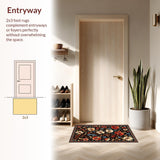 Elegant Black Floral Elegance(Black)