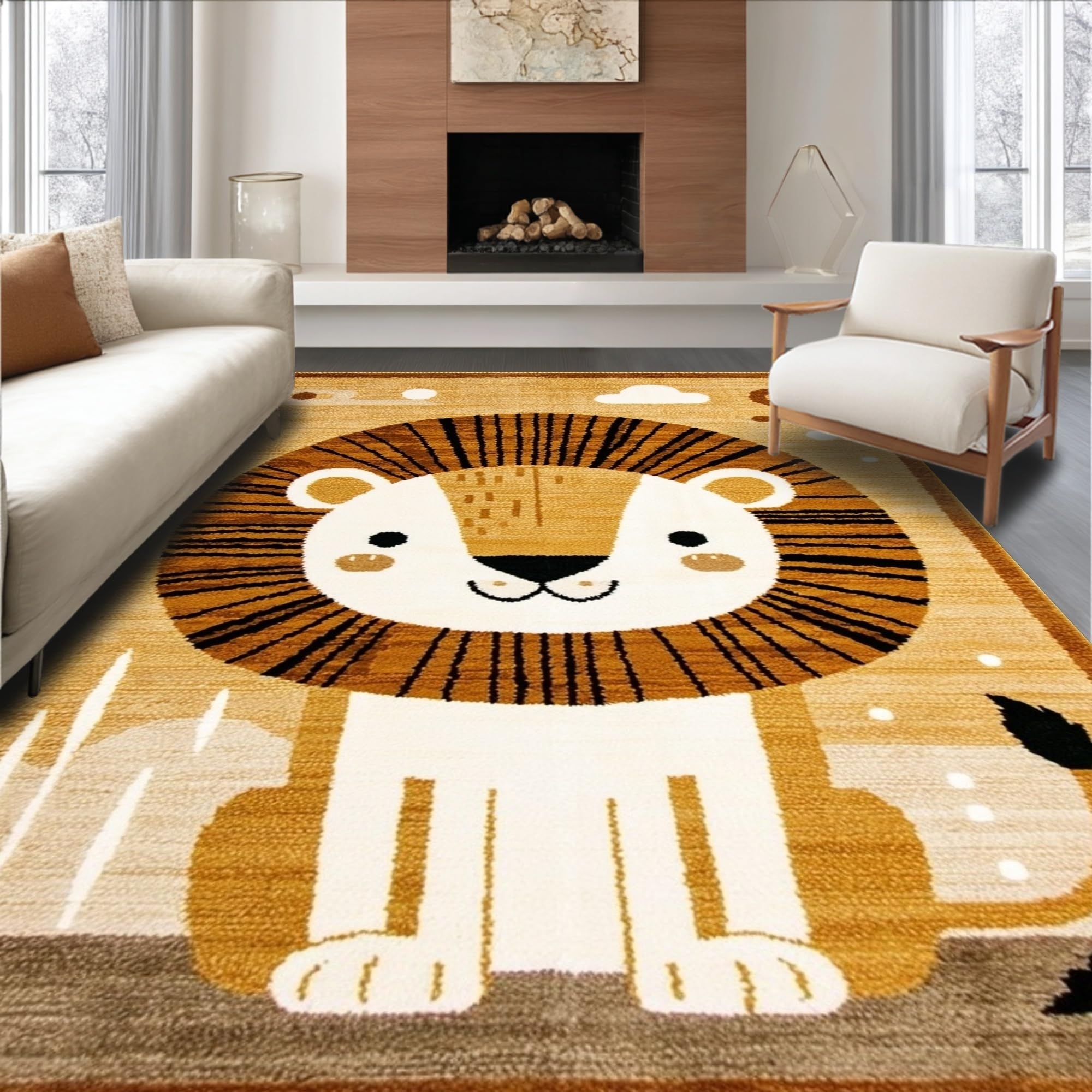 Best neutral playroom rug Shop Area Rug Neutral Playroom Rug Trendy Neutral  Kids Decor Rug ODIKA