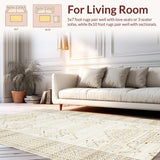 Stylish Flowing Shapes(Beige)
