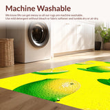 Ultra Soft Area Rug, Non Slip, Stain Resistant, Washable Area Rugs for Living Room, Bedroom, Fun Shaped Decorative Bath Accent(Yellow)