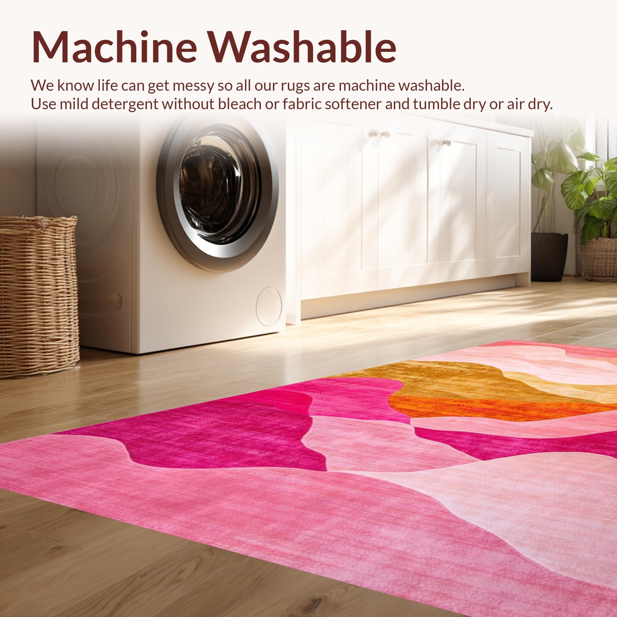 リカ1030 Y1978 Y925 絨毯2枚 Machine Washable Rug, Kid & Pet Friendly - Star - Revival™