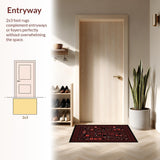 Ultra Soft Area Rug, Non Slip, Stain Resistant, Washable Area Rugs for Living Room, Bedroom, Unique Gaming-Inspired Graphic Layout(Black)