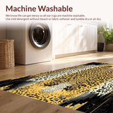 Ultra Soft Area Rug, Non Slip, Stain Resistant, Washable Area Rugs for Living Room, Bedroom, Stylish Beige Leopard Textures(Beige)